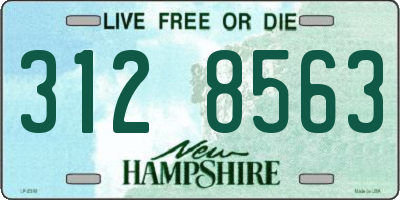 NH license plate 3128563