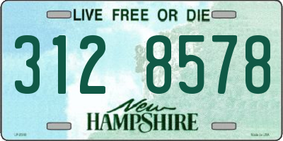 NH license plate 3128578