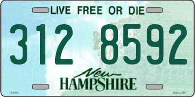 NH license plate 3128592