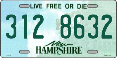 NH license plate 3128632