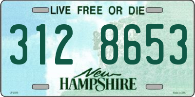 NH license plate 3128653