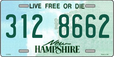NH license plate 3128662