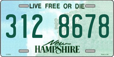 NH license plate 3128678