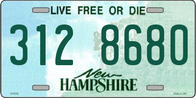 NH license plate 3128680