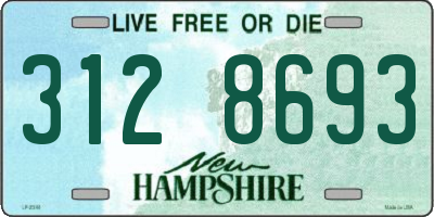 NH license plate 3128693