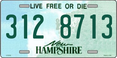 NH license plate 3128713