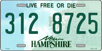 NH license plate 3128725