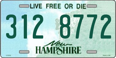 NH license plate 3128772