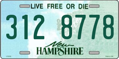 NH license plate 3128778