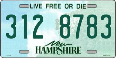 NH license plate 3128783