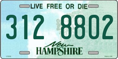 NH license plate 3128802