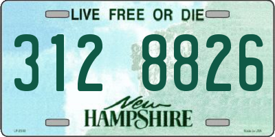 NH license plate 3128826