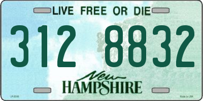 NH license plate 3128832
