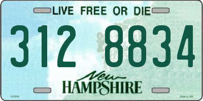 NH license plate 3128834