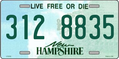 NH license plate 3128835