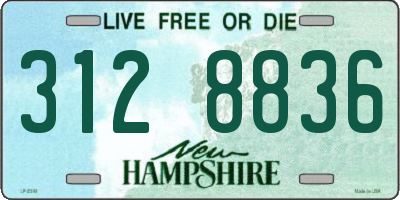 NH license plate 3128836