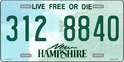 NH license plate 3128840