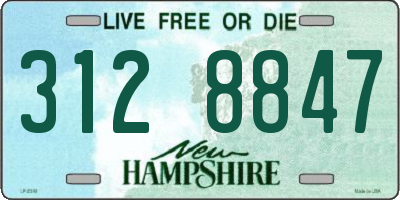 NH license plate 3128847