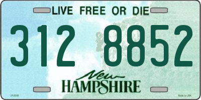 NH license plate 3128852