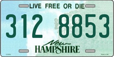 NH license plate 3128853