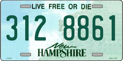 NH license plate 3128861