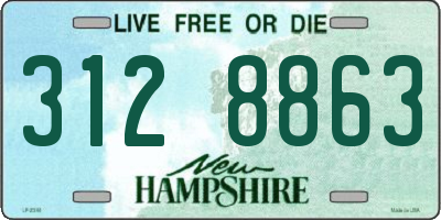 NH license plate 3128863