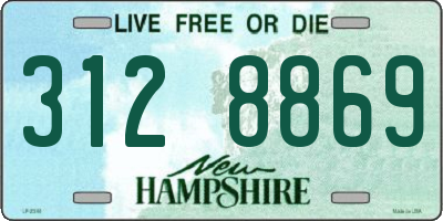 NH license plate 3128869