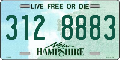 NH license plate 3128883
