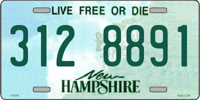 NH license plate 3128891