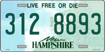 NH license plate 3128893