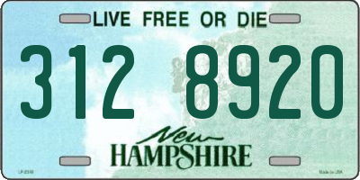 NH license plate 3128920