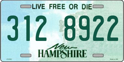 NH license plate 3128922