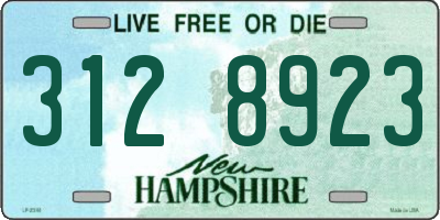 NH license plate 3128923