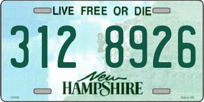 NH license plate 3128926