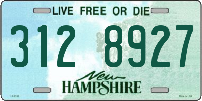 NH license plate 3128927