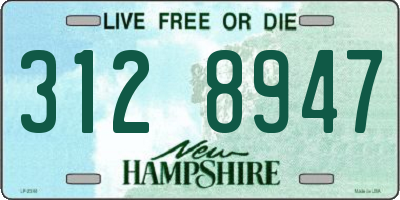 NH license plate 3128947