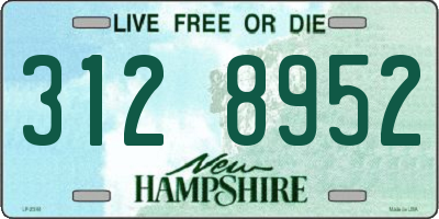 NH license plate 3128952