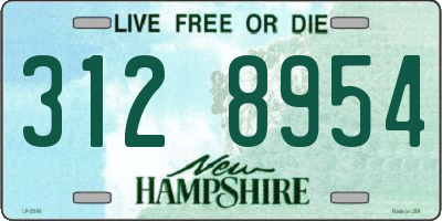 NH license plate 3128954
