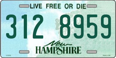 NH license plate 3128959