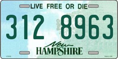 NH license plate 3128963