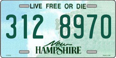 NH license plate 3128970