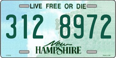 NH license plate 3128972