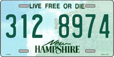 NH license plate 3128974