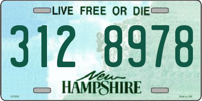 NH license plate 3128978