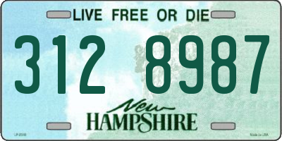 NH license plate 3128987