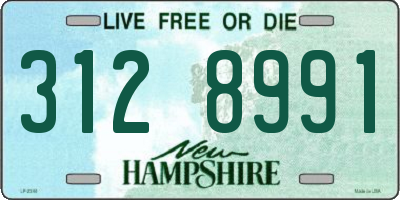 NH license plate 3128991