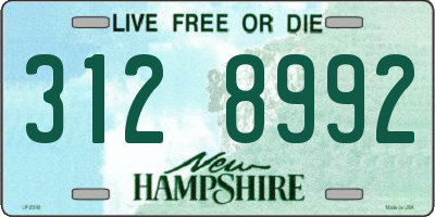 NH license plate 3128992