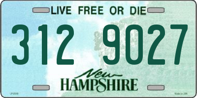 NH license plate 3129027