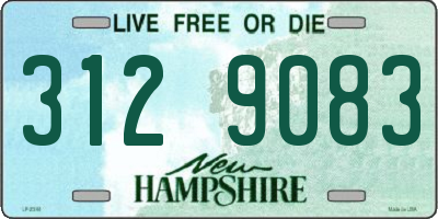 NH license plate 3129083