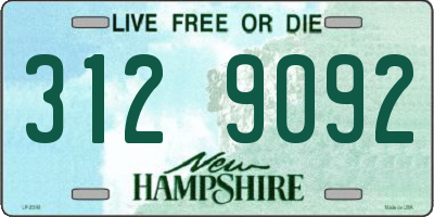 NH license plate 3129092